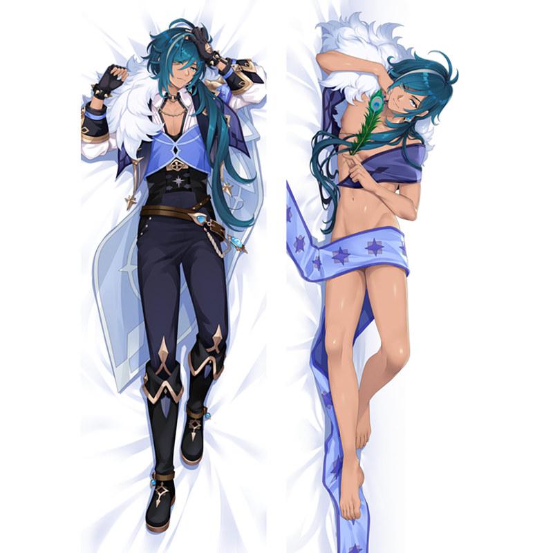 60x180 см аниме Genshin Impact Tarataglia Keaya Dakimakura чехол двусторонний 3D принт постельное белье обнимающее тело наволочки подарок