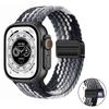 Плетеное нейлоновое петлевое ремешок для Apple Watch Ultra 3 2 49 мм 11 10 46 мм 42 мм 9 8 7 45/41 мм Магнитный ремешок iWatch 6 5 SE 44/40 мм Correa
