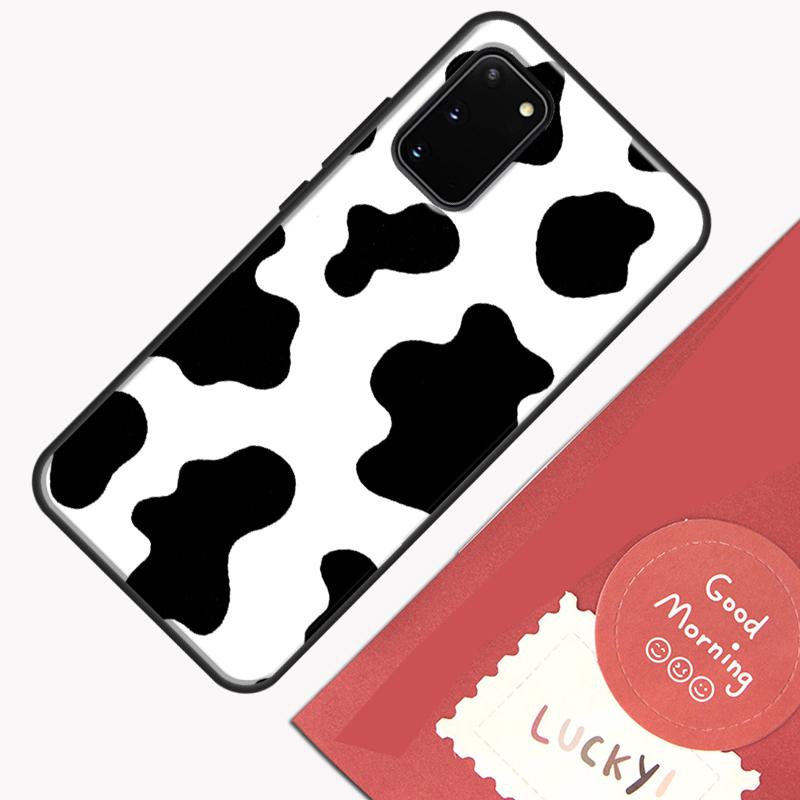 Spotted Cow Skin Print Phone Case For Samsung Galaxy S25 S26 Ultra S20 S21 S22 S23 S24 Plus S9 S10 S25 FE Cover Shell