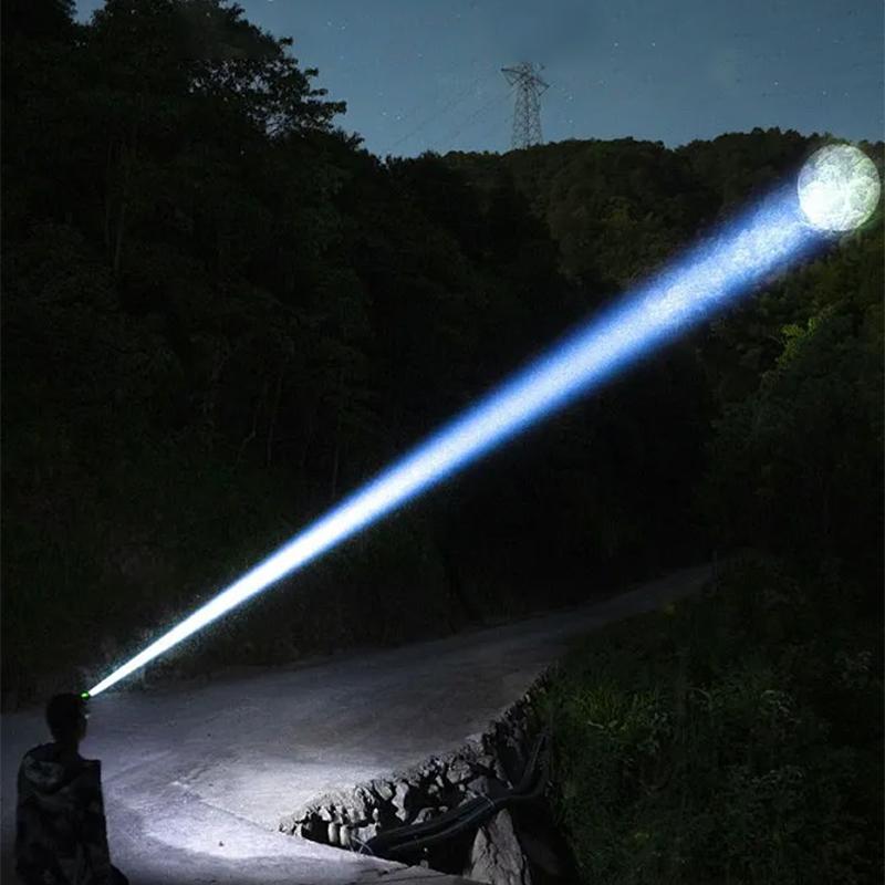 Rechargeable LED Headlamp White Laser Powerful Headlight 3000M Long Shot Hand Lamps High Power Head Flashlight Fishing Lantern