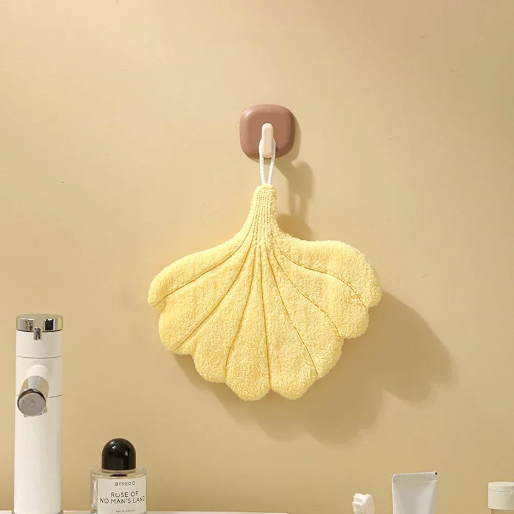 1Pcs New Style Hand Towel Home Convenient Hanging Double-layer Thickened Speed Dry Absorbent Hand Cloth Kitchen And Bathroom