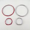 4pcs ABS Chrome Dashboard Bezel Trim Rings for BMW E32 E34 5/7 Series M5 Gauge Cluster Dial Dash Cover