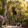 Autumn Garden Decorations for Yard Halloween Acrylic Wind Chime Pendant, Crystal Suncatcher Hanging Ornaments, Decorative Festive Party Supplies