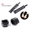 Sexyhot Collar Human SM Lead Handcuffs Blindfold 3 Piece Set Thick PU No Pain SM Neck Shackles Handcuffs Training Restraint Metal Chain SM Goods