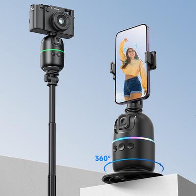 Автоматическое слежение Держатель для телефона Вращение на 360° Крепление для телефона и камеры Без приложения Отслеживание лица Держатель-штатив для телефона для видеозаписи