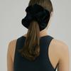 AVVINA PELLE Silk Scrunchie (L) - Black