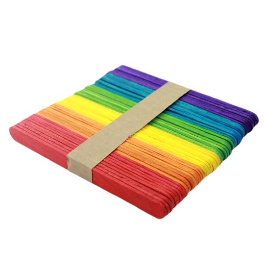 100 шт. палочек для мороженого палочки для мороженого с круглым краем деревянные палочки для лакомств