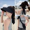 Cooling Fan Sun Hat with Adjustable Straps USB Rechargeable Battery Wide Brim for UV Protection Beach Hat
