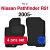 Velour Car Floor Mats For Nissan Pathfinder R51 Suv (2005-)