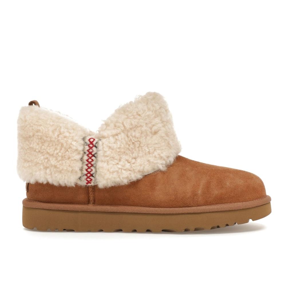 UGG Классические ультрамини-ботинки Heritage Braid Chestnut (Женский) Женские кроссовки 1151750-CHE
