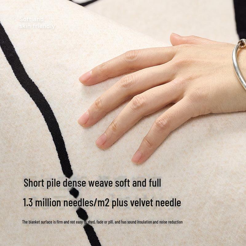 Итальянский минималистский роскошный ковер 2025 года: Устойчив к грязи, прост в уходе, идеально подходит для гостиной и спальни осенью/зимой