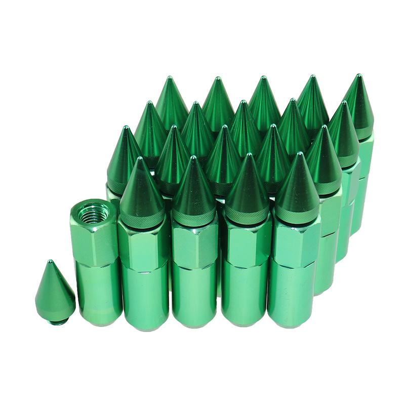 20pcs/set 12x1.5 Universal Aluminum Car Styling Tunning 60mm Extended Tuner Wheels Rims Lug Nuts Racing JDM Style LGLM001