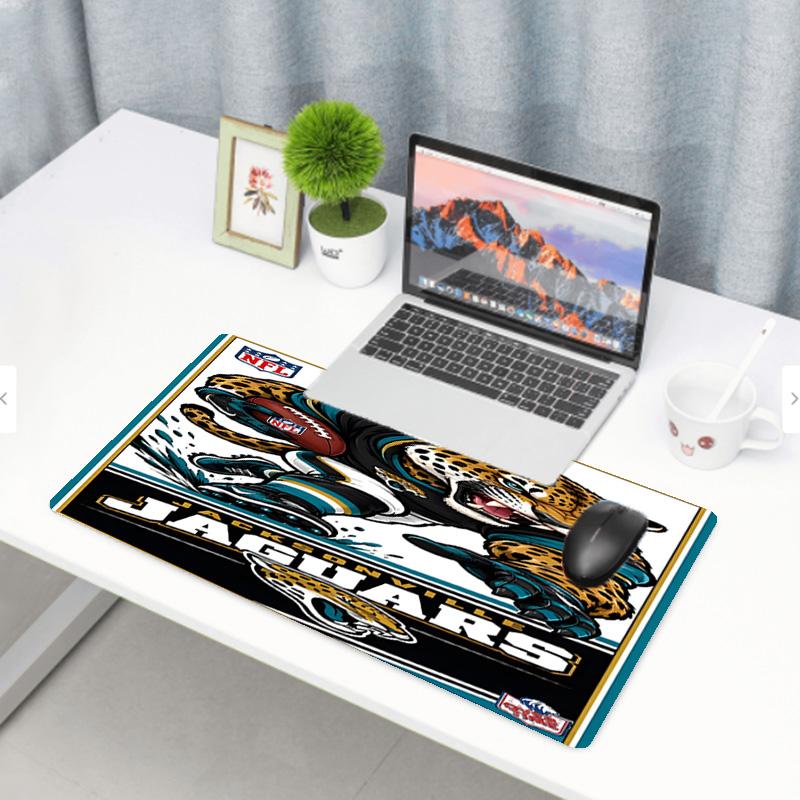 Jacksonville Jaguars Print Mouse Pad, Anti‑Slip Desktop keyboard Mat, for PC Laptop Gaming Working Daily Use, Cool Festival Birthday Gift