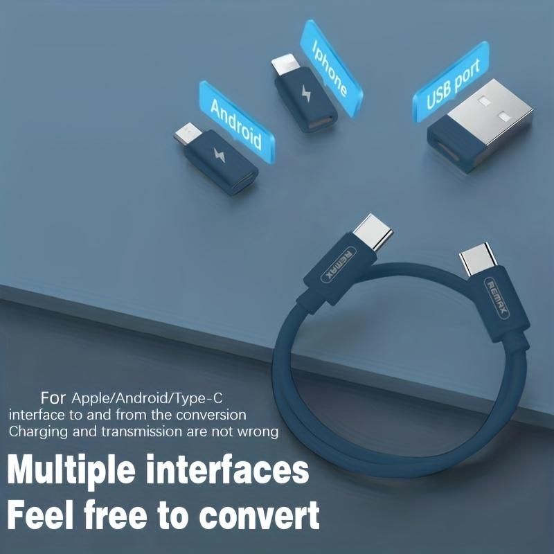 Многофункциональный ящик для хранения кабеля USB-адаптера — кабель типа C, 3 типа USB-адаптеров и преобразователь разъема