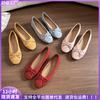 Giant Soft Flat-soled Single Shoes Women's Bow Ballet Shallow Mouth Soft Sole