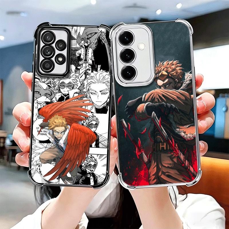 MHA My Hero Hawks Мягкий чехол для телефона для Samsung A17 A27 A07 A37 A57 A16 A56 A15 A55 A14 A54 A13 A53 A26 A36 A25 A35 A24 A34 A23 A3
