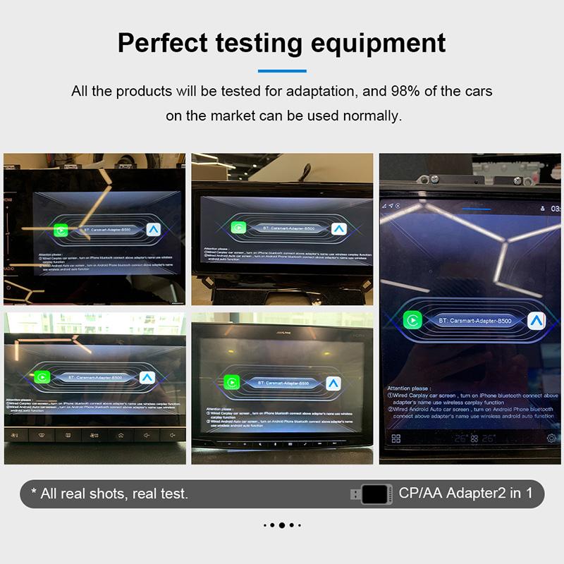 Мини беспроводной CarPlay Android Auto Carplay адаптер Smart AI Box WiFi USB Type C соединение Plug and Play Универсальные автомобильные аксессуары
