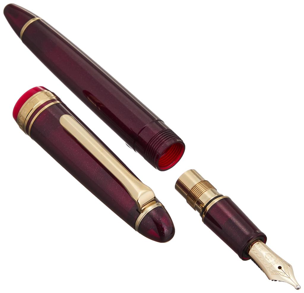 Sailor fountain pen Profit Light Gold Trim Shining Red Zoom 11-1038-730