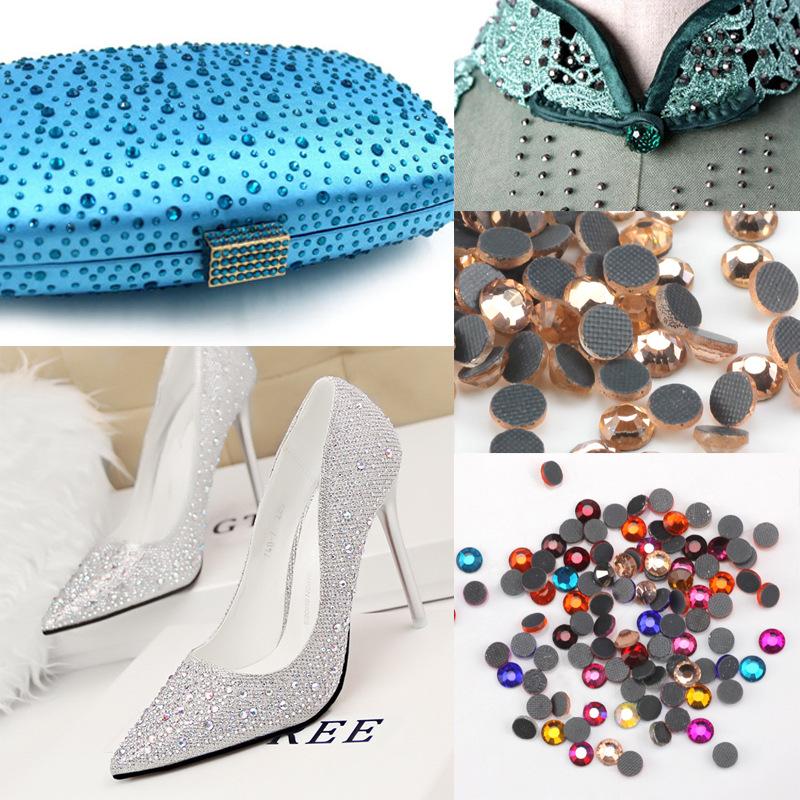 Хрустальное стекло Плоское дно Горячая дрель Аксессуары для одежды Ювелирные изделия Аксессуары Наклейка Дрель Аксессуары для самостоятельного изготовления Клей Горячая дрель Имитация австрийской