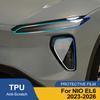 Для NIO EL6 2025-2026 Дымчато-черный Высокоглянцевый Предварительно вырезанный ТПУ Защитная пленка для фар автомобиля PPF Антицарапающаяся Виниловая обертка Покрывающая пленка
