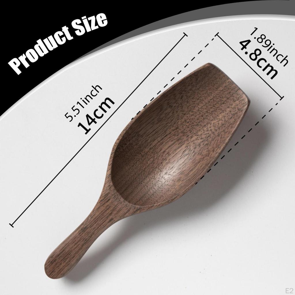 Wooden Coffee Spoon ,Teaspoon Gadget Utensil Tablespoon Kitchen Ing Tool for Mixing Jars Cooking