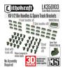 Lithocraft Ящик для инструментов для тяжелого танка Второй мировой войны Ручка Кронштейн для запасной гусеницы Пластиковые детали модели LK350103 1/35 Советский/Российский KV-1/2 и Набор, (танк)