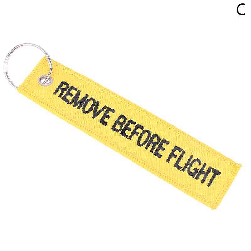 Remove Before Flight Car Key Chain Aviation Gifts Keyring Key Tag Holder