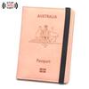 Anti-Theft Leather Passport & Card Holder with Anti-Magnetic Protection, Multiple Pockets for Bank Cards
