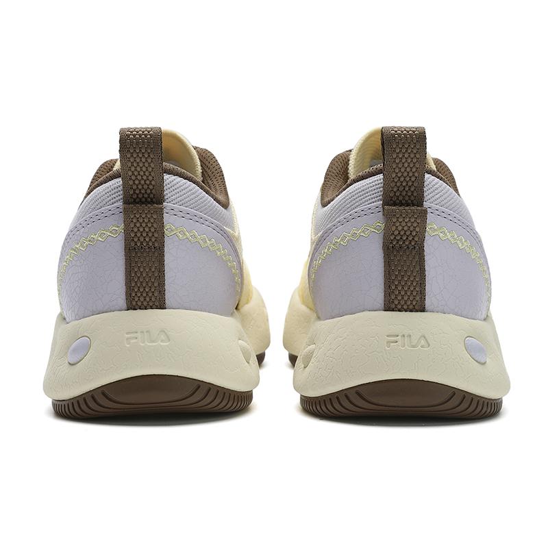 Fila Печенье Ec Повседневные Модные Трендовые Универсальные Игривые Милые Легкие Низкие парусиновые кеды Женские кроссовки Молочно-желтый Фиолетовый F12W522315FDO