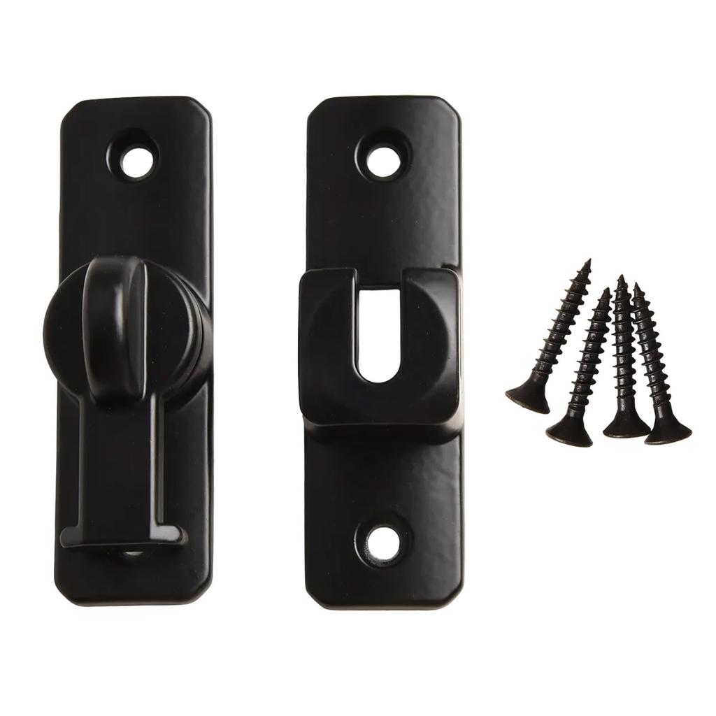 Toughened Zinc Alloy Sliding Door Lock A Reliable Choice with a Flexible 90/180 Degree Mechanism for Safety at Home