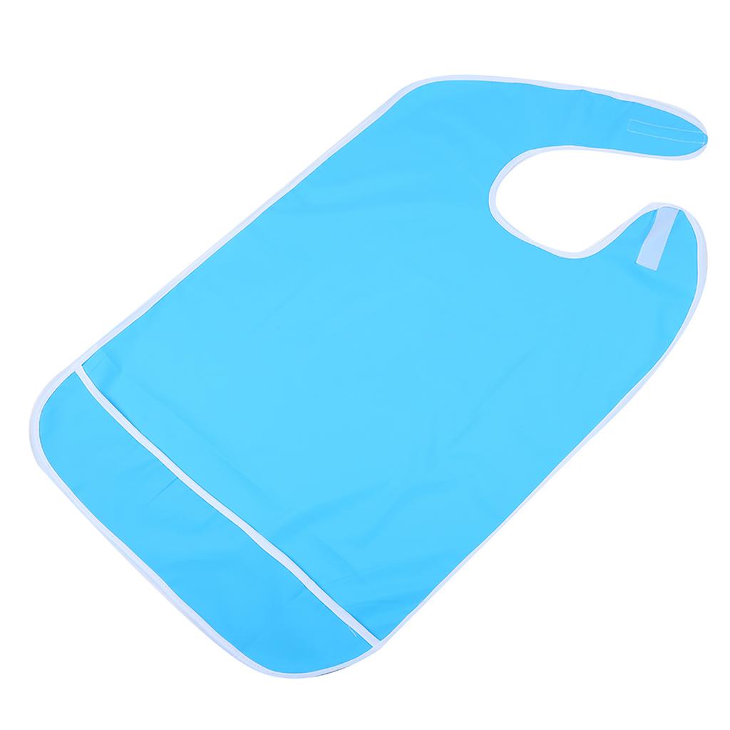 Взрослые пожилые антимасляные многоразовые водонепроницаемые нагрудники-фартуки для еды нагрудники для помощи в приготовлении пищи протектор(Голубое небо