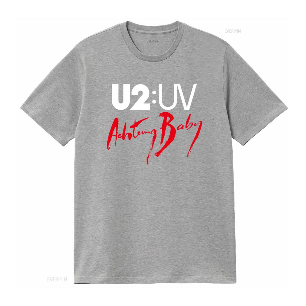 U2 Achtung Baby Tour 2024 T Shirt Band Live At Sphere Classic Rock Concert Fan vintage Washed Stylish Unisex fashion Breathable