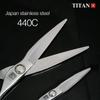 Профессиональные парикмахерские ножницы TITAN, парикмахерские ножницы для стрижки волос, филировочные ножницы, ЯПОНИЯ, сталь 440c