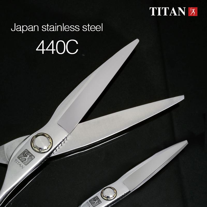 Профессиональные парикмахерские ножницы TITAN, парикмахерские ножницы для стрижки волос, филировочные ножницы, ЯПОНИЯ, сталь 440c