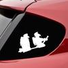 Мультфильм Пожарный ПЭТ Светоотражающая наклейка Автомобильная наклейка Водонепроницаемый клей Декор