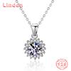 Lindon S925 из стерлингового серебра с муассанитом, роскошное индивидуальное ожерелье с подвеской, женское классическое ожерелье Tide Sugar, полное дикой цепочки на ключицы