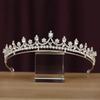 Блестящие свадебные украшения для волос Циркониевая тиара принцессы Модная хрустальная свадебная корона Вечеринка