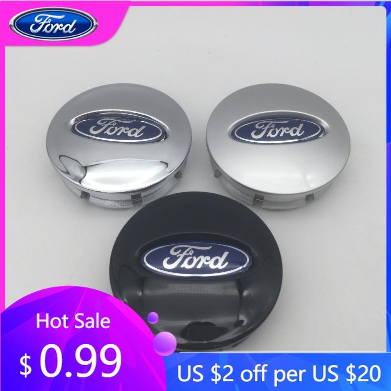 Car Sticker 4pcs 3D for ford 66mm blue/black/silver Car emblem Wheel hub Center Cap Badge covers sticker Decal styling auto Acce