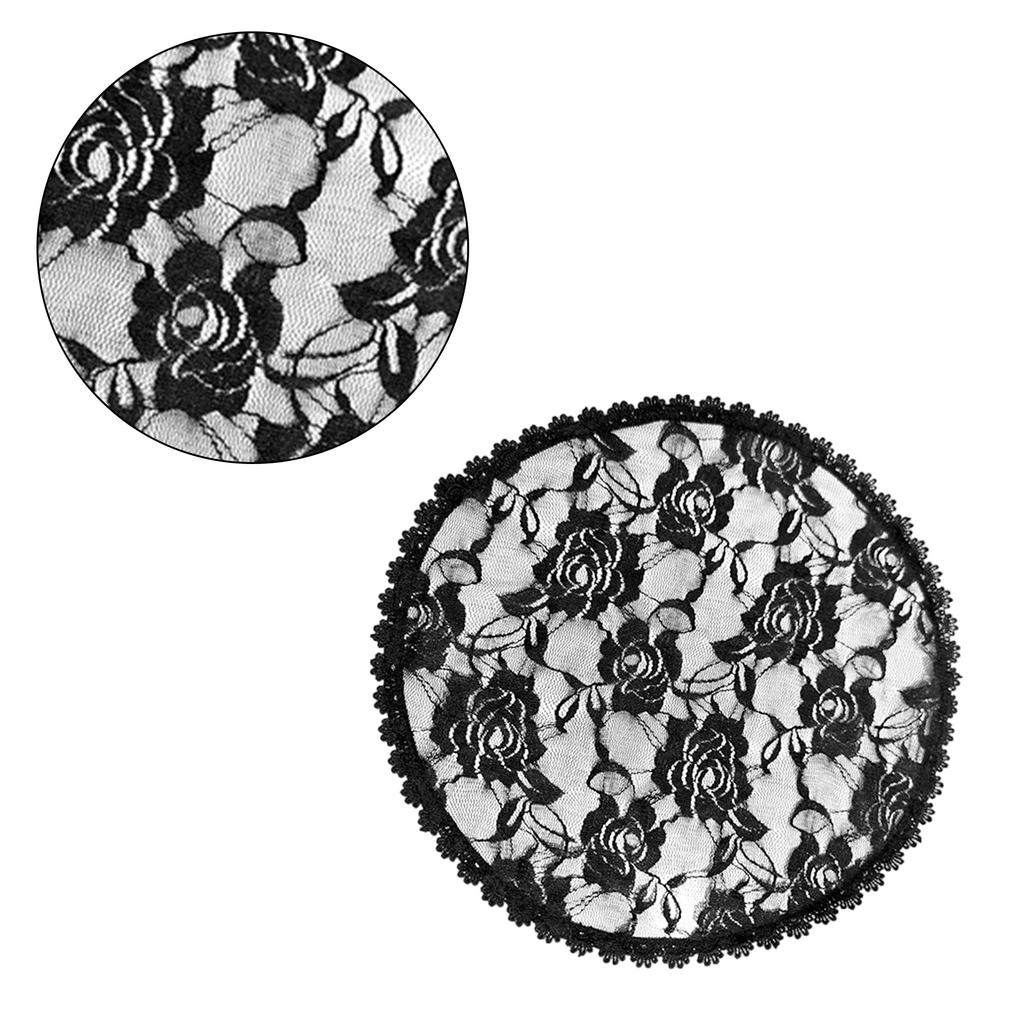 Lace Headscarf for Street Snap Wedding Floral Hair Scarf Decorative Headpiece Women Music Festival Photo Hair Ornament