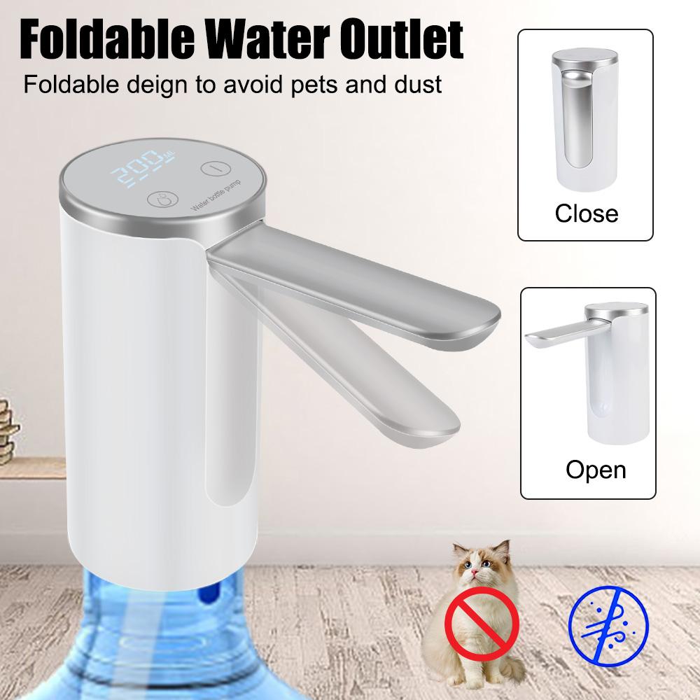 Для 4.5-18.5L автоматический мини-умный экстрактор перезаряжаемый USB электрический 5V питьевой воды диспенсер складной насос для бутилированной воды