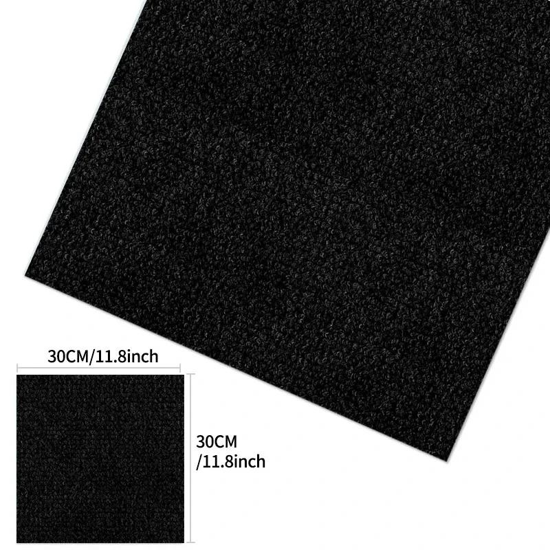 Самоклеящиеся наклейки на ковры для пола, квадратные коврики, самоклеящиеся коврики для самостоятельного укладки на пол для кухни, столовой, спальни, домашнего декора 30 см
