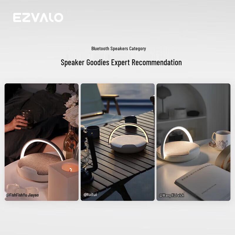 Gikoo Wireless Charging Bluetooth Speaker Bedside Lamp