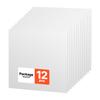 VEVOR Baldosas de Techo de PVC de 605x605mm Paquete de 12 Paneles de Techo Falso Blancos, Tablero de Espuma de PVC, Ajuste en Rejilla, Resistente al Agua, Corte Flexible, Fácil de Limpiar