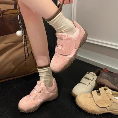 Нишевые немецкие тренировочные кроссовки женские 2025 новая осень мягкая подошва липучка повседневные универсальные кроссовки Форрест Гамп ретро спортивные кроссовки