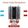 135 Вт LAG 1155 1156 775 для AM3/AM2 RGB LED Кулер для процессора Вентилятор 4 Тепловые трубки Двойная башня 12 В Кулер Охлаждающий вентилятор Радиатор для Intel