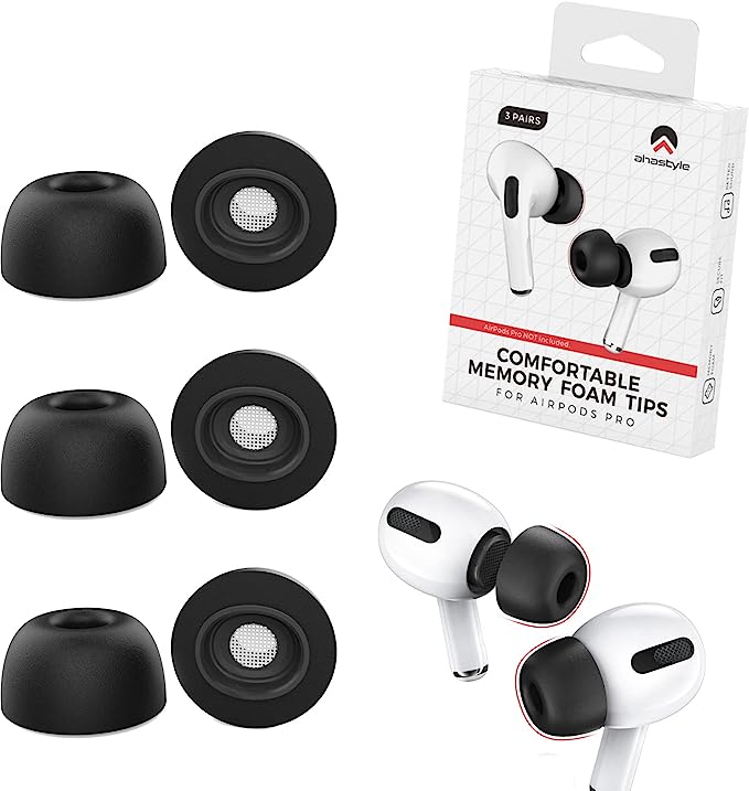 3 пары насадок из пены с эффектом памяти в коробке для наушников Airpods Pro и Airpods Pro 2-го поколения, аксессуары, сменные насадки (С, М, Л)