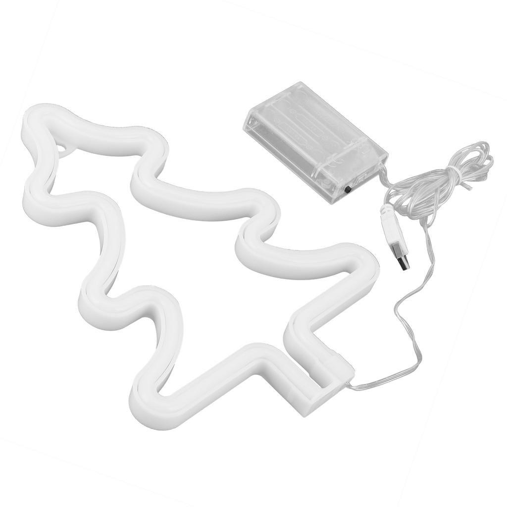 Современная неоновая елка Светодиодная неоновая вывеска Спальня Спальня Украшение для рождественской вечеринки