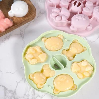 1 шт. Силиконовая форма-мишка для мороженого и желе, силиконовая форма для парового пирога, форма для желе, молочного желе, ледяных кубиков для детского питания