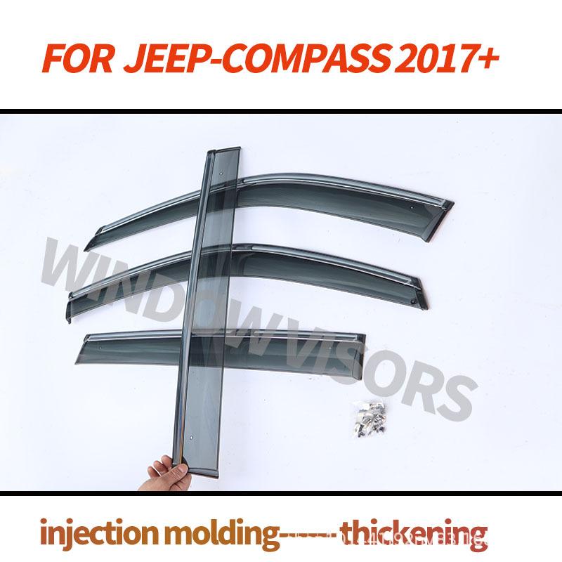 Подходит для Jeep Compass автомобильный дефлектор боковых стекол Jeep Compass 2017+ Ветровик