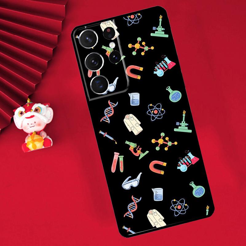 Science Biology Laboratory Case For Samsung Galaxy S25 Ultra S21 S22 S20 S23 S24 Ultra Plus S9 S10 S25 FE Cover Funda